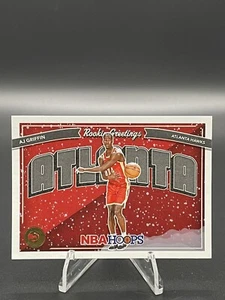 2022-23 Panini NBA Hoops AJ GRIFFIN Winter Rookie Greetings RC #16 Atlanta Hawks - Picture 1 of 2