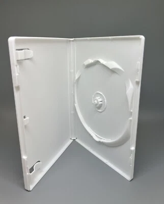 PAKRITE 100 NEW 14MM STANDARD SINGLE WHITE DVD CASES PSD20, 1096L MADE IN US