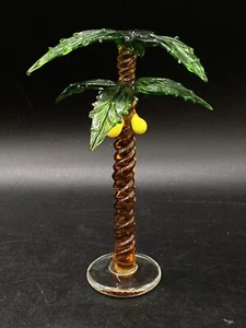 Kunstglas Kokospalme kleines Glas 5" Palme Vintage - Bild 1 von 14