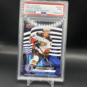 2022 UD Trevor Zegras America's Rookies PSA 9 MINT Anaheim Ducks #USA-4 - Picture 1 of 1