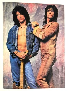 AEROSMITH / STEVEN TYLER & JOE PERRY / MAGAZINE FULL PAGE PINUP POSTER CLIPPING - Picture 1 of 1