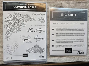 Stampin Up! CLIMBING ROSES & ROSE TRELLIS DIES Retired New - Picture 1 of 1