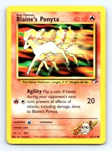 BLAINE'S PONYTA  63/132 - POKEMON GYM HEROES  - LP - Picture 1 of 2