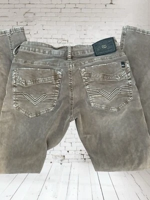 Pantalones de mezclilla Buffalo David Bitton Driven con hebilla X para hombre 28x32 elásticos rectos Foto 1 de 4