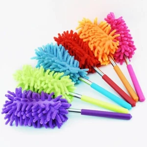 Microfiber Duster Cleaning Extendable 29 IN Hand Washable Dusters Head Green 2PK - Picture 1 of 15