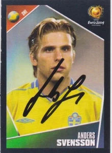 ANDERS SVENSSON (Schweden & Southampton FC) handsignierter Sticker "Panini Euro 2004" - Bild 1 von 1