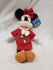 Minnie Mouse Christmas Stuffed Plush Candy Cane Dress Disney Toy Factory 15" - Picture 1 of 3
