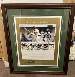 Cricket ‘Pride Of The Baggy Green’ David Boon Signed Lithograph Framed 160/350 - Picture 1 of 11