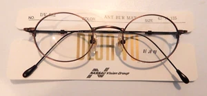 Vintage DEJA VU 862 Ant. Burgundy Matte 43/19 Metal Eyeglass Frame NOS #261 - Picture 1 of 1