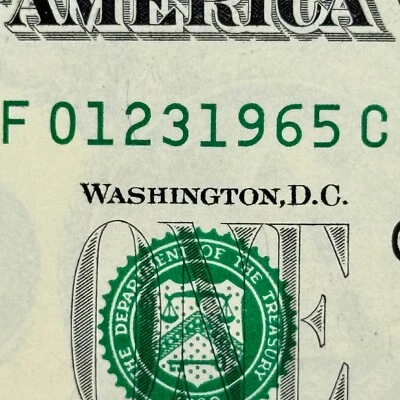 January 23rd 1965 Dollar Jan 23 1965 Birthday Gift Dollar Number Uncirculated $1 - Image 1 of 3