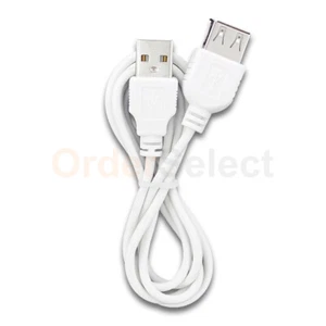 USB Extension Cable Cord for LG V20/V30/V30+/V35 ThinQ/ V40 ThinQ / V50 ThinQ 5G - Picture 1 of 4