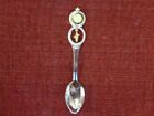 Vtg Iowa State And Etched & Dangling Ear Of Corn Souvenir Spoon Stainless Steel