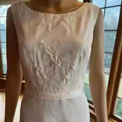 *Alfred Angelo Ivory Embroidered Sleeveless Wedding Gown Bridal Dress Size 16 - Image 1 of 4