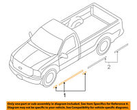 FORD OEM 08-09 F-350 Super Duty-Striping Kit-Stripe Tape Left 8C3Z99290D13AA FORD OEM 08-09 F-350 Super Duty-Striping Kit-Stripe Tape Left 8C3Z99290D13AA