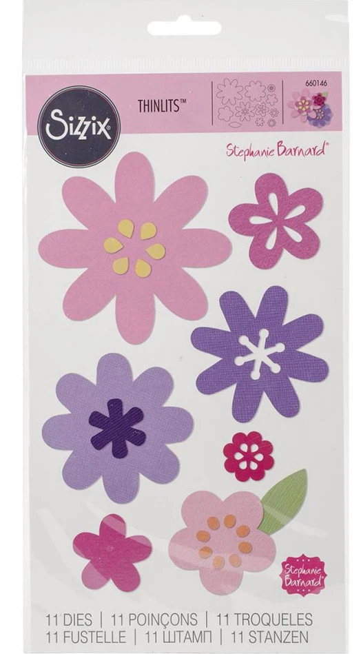 Sizzix stanze Thinlits Flower Layers & Leaf 660146