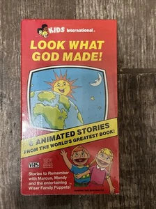 Look What God Made 6 Animated Bible Stories VHS 1987 Kids International Sealed - Picture 1 of 3