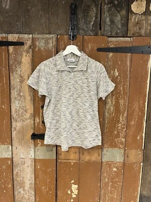 Ashworth Golf Polo Shirt Multicoloured Cotton Geometric Print Short Sleeve Large - Image 1 of 4