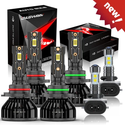 Combo de faros LED + bombillas antiniebla Fit Chevrolet C2500 1999-2000 9005+9006+881 Foto 1 de 4