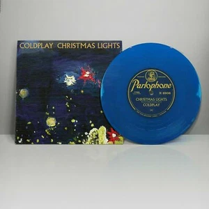 COLDPLAY - CHRISTMAS LIGHTS - LIMITED EDITION 2020 BLUE 7'' VINYL SOLD OUT NEW - Picture 1 of 3