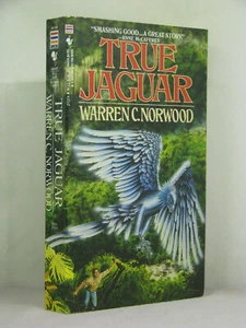 1st, True Jaguar by Warren Norwood (1988, Fantasy PBO) Mayan god returns - Picture 1 of 3