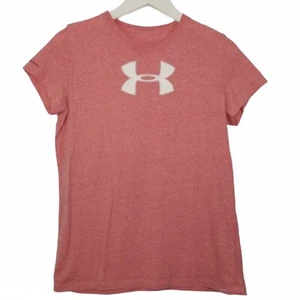 Under Armour Youth Large? Girls Pink Logo Graphic Charged T-Shirt - Picture 1 of 5