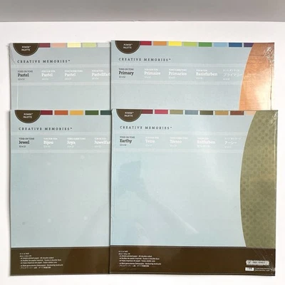 Creative Memories Power Palette Lote de 4 Paquetes Papel Tono Sobre Tono 12x12 Nuevo Foto 1 de 4