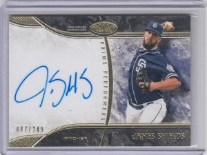2016 James Shields Topps Tier One Performers AUTO /249 - JSH Padres Royals - Picture 1 of 1