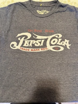 Savvy Pepsi футболка мужская маленький синий получить занят напиток Pepsi Cola короткий рукав  - Изображение 1 из 4