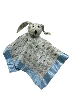 Manta de seguridad ADEN + ANAIS Blue Bunny Lovey gris geométrica Musy Mate Foto 1 de 4