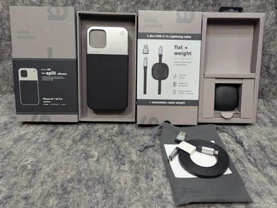 iPhone 12/12 Pro Split Silicone Alu & Flat/Weighted 8-Pin Cable Atom Studios - Image 1 of 4