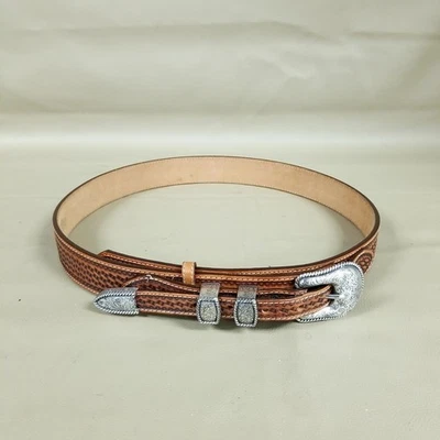 Cinturón Justin C1184 Cuero Tooled Marrón Talla 38 Foto 1 de 4