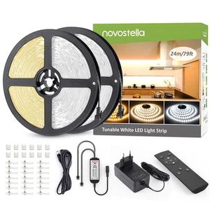 NOVOSTELLA Ruban LED 24M 2688 LEDs 2835 Super Haute Luminosité et Dimmable - Imagen 1 de 12
