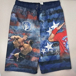 John Cena Board Shorts Swim Trunks WWE Youth XXL 18 AOP 34 Waist 11.5” Inseam - Picture 1 of 13