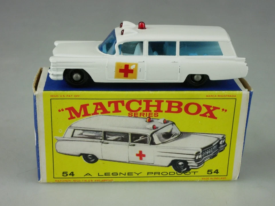 54b S & S Cadillac Ambulance - 31705 Matchbox Regular Wheels - Bild 1 von 4