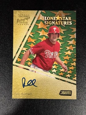 2000 Stadium Club Lonestar Signatures Pat Burrell Auto #LS11 Phillies - Image 1 of 2