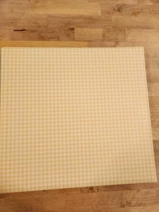 Stampin' Up! Yellow Check 12"x 12" Printed  Album with 10 Pages New in Box - Picture 1 of 3