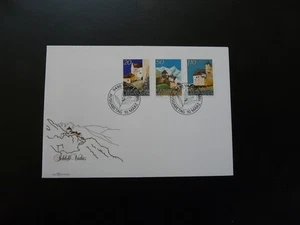 architecture castles FDC Liechtenstein 1986 - Picture 1 of 1