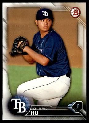 2016 Bowman Draft Picks & Prospects Chih-Wei Hu Tampa Bay Rays #BD-147 - Image 1 of 2