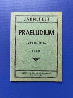 Järnefelt - Praeludium for Orchestra - International Miniature Study Score PB - Image 1 of 4