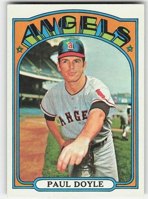 1972 Topps #629 Paul Doyle BASEBALL California Angels - Image 1 of 2