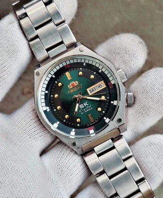 Vintage Orient Crystal Automatic 21 Jewels Stainless Steel watch for Men's Japan - Image 1 of 4