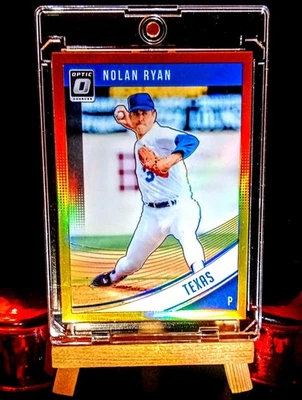 Nolan Ryan 2018 Panini Prizm #152 Rangers Red & Yellow Prizm (NM-M) ✨✨✨✨✨✨✨ - Image 1 of 3