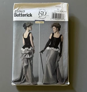 1880s LOOK Butterick Sewing Pattern B5969 COSTUME UNCUT Sz 14-16-18-20-22 - Picture 1 of 5