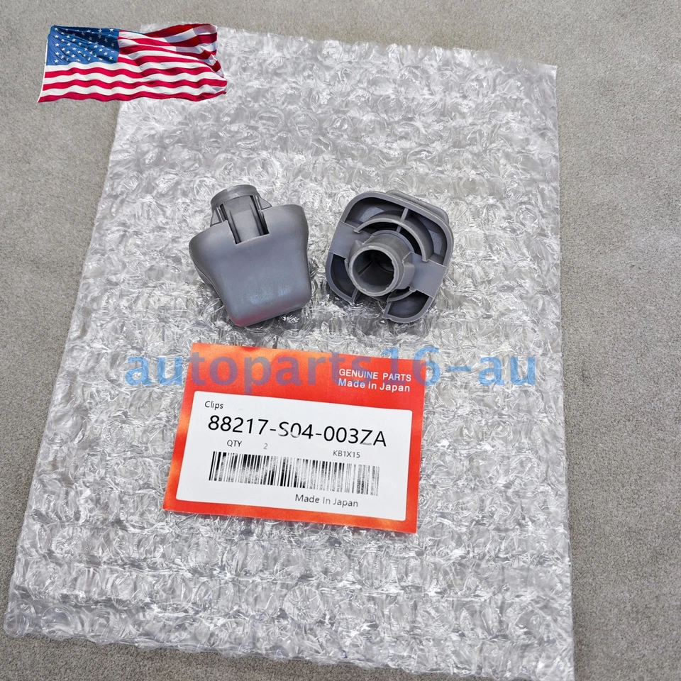 OEM 2PCS Grey 74437 Sun Visor Clip Replacement Light Fits Honda 88217-S04-003ZA Foto 1 de 4