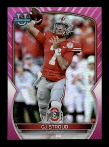 C.J. Stroud 2022 Bowman U Chrome #100 Pink Refractor Ohio State NFL - Picture 1 of 2