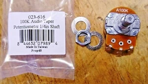 100K Ohm Short Solid-Shaft Potentiometer Volume Tone Pot - Audio Taper - Picture 1 of 1