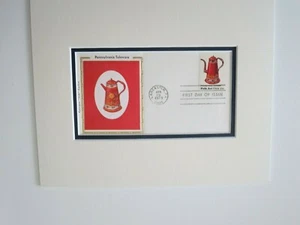 Pennsylvania Toleware - La cafetera y la portada del primer día de su propio sello - Imagen 1 de 1