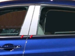 2015-2017 ACURA TLX 4 PIECE STAINLESS PILLAR POST TRIM. MOLDING SET. - Picture 1 of 1