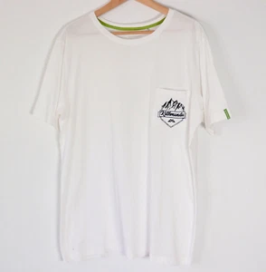 Kathmandu Mens T Shirt Size L White Crew Neck Logo Regular Fit Outdoor - Picture 1 of 9