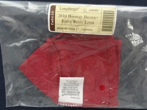 Longaberger 2010 Holiday Helper Santa Belly, 2000 cesta de abejas pimiento revestimiento SU - Imagen 1 de 6